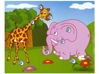 Giraffe and Ele