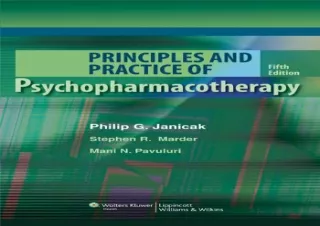 [PDF] Principles and Practice of Psychopharmacotherapy (PRINCIPLES & PRAC PSYCHO