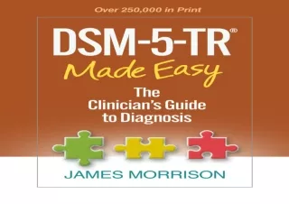 PDF DSM-5-TR® Made Easy: The Clinician's Guide to Diagnosis Free