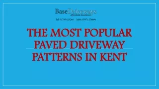 The Most Popular Paved Driveway Patterns in Kent