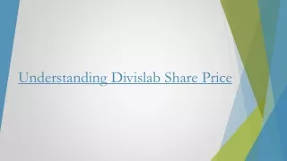 LIVE Divis Lab Share Price NSE