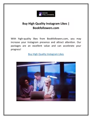 Buy High Quality Instagram Likes | Bookfollowers.com