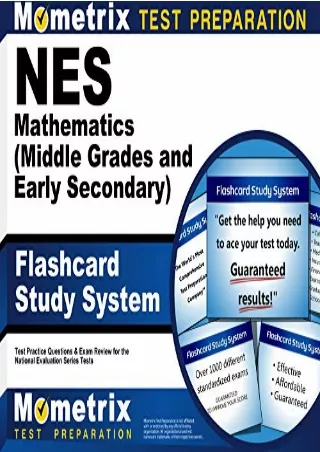 Read ebook [PDF] NES Mathematics (Middle Grades and Early Secondary) Flashcard Study System: