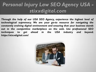 Personal Injury Law SEO Agency USA - stixxdigital.com