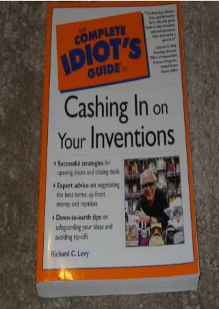 READ [PDF] The Complete Idiot's Guide to Cashing in On Your Inventions full