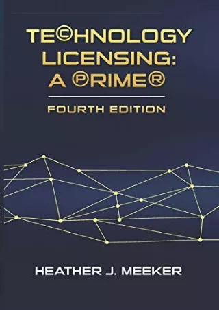 READ/DOWNLOAD Technology Licensing: A Primer kindle