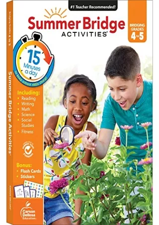 READ [PDF] Summer Bridge Activities 4th to 5th Grade Workbook, Math, Reading