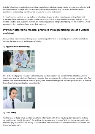 The Advanced Guide to Virtual healthcare assistant