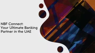 NBF Connect - Your Ultimate Banking Partner in the UAE