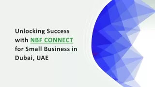 Unlocking Success with NBF CONNECT for Small Business in Dubai, UAE