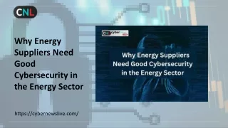 Why Energy Suppliers Need Good Cybersecurity in the Energy Sector