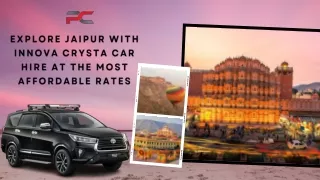 Explore Jaipur With Innova Crysta Car Hire at The Most Affordable Rates