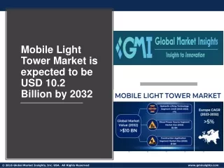 Mobile Light Tower Market Growth Outlook with Industry Review & Forecasts 2023-2