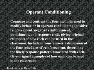 Operant Conditioning