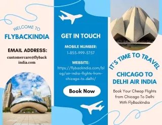Chicago To Delhi Air India