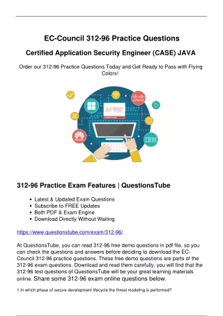 Reliable 312-96 Exam Questions - Open Doors to Enhance Career Opportunities