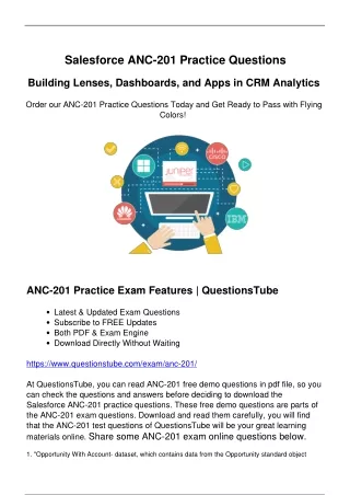 Reliable ANC-201 Exam Questions - Open Doors to Enhance Career Opportunities