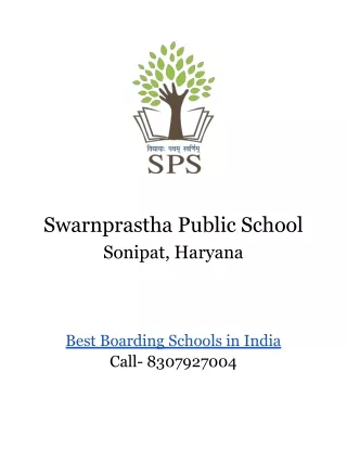 Top Boarding School in India