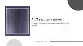 Full Panels - (8cm) - Slaneyside Kennels