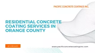 Get the Best Stunning Concrete Coating in Ventura County