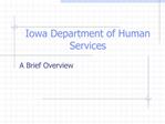 Iowa Department of Human Services