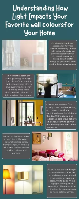 How Lighting Influences your color selection for Choosing the Palette for home