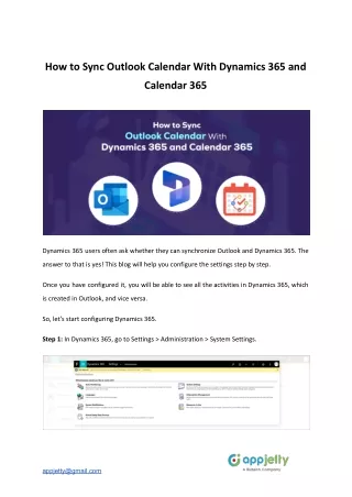 AppJetty_ Microblog_ How to Sync Outlook Calendar With Dynamics 365 and Calendar 365
