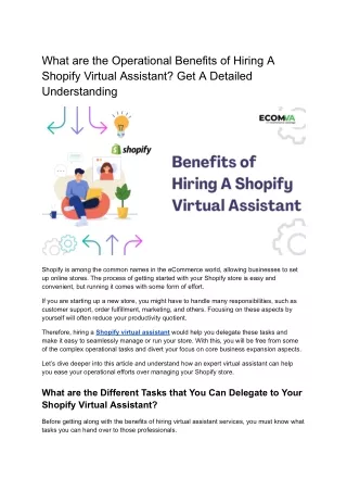 Simplify Your Operations_ How a Shopify Virtual Assistant Can Streamline Your Business