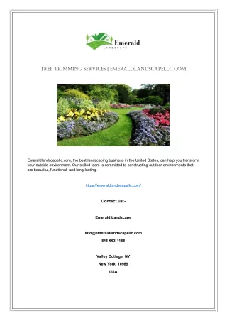 Landscaping Companies In Usa | Emeraldlandscapellc.com