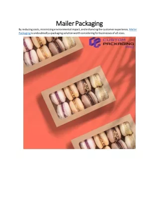 Mailer Packaging