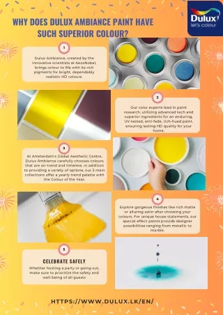 Why Dulux Ambiance paint have such superior paint colour?