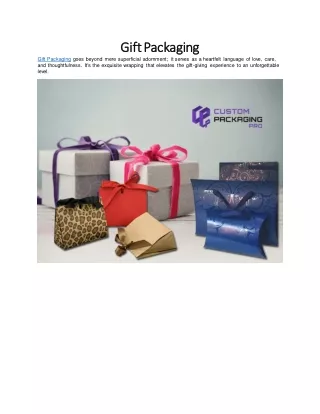 Gift Packaging