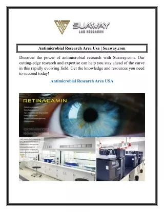 Antimicrobial Research Area Usa  Suaway.com