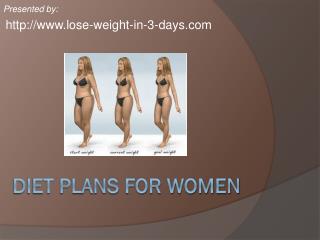diet plans for women