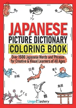 PDF_ Japanese Picture Dictionary Coloring Book: Over 1500 Japanese Words and