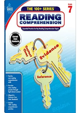 $PDF$/READ/DOWNLOAD Carson Dellosa The 100  Series: Reading Comprehension Grade 7 Workbook, Main