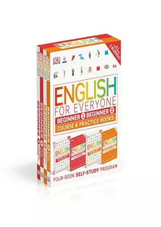 Read ebook [PDF] English for Everyone: Beginner Box Set - Level 1 & 2: ESL for Adults, an