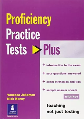 get [PDF] Download Practice Tests Plus CPE with Key