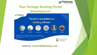 Tour Package Booking Portal Development