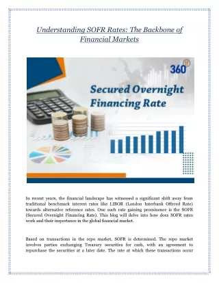 Understanding SOFR Rates: The Backbone of Financial Markets