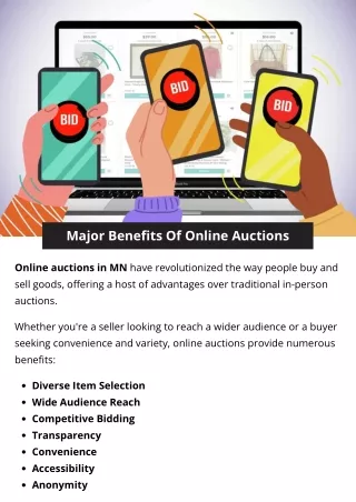 Major Benefits Of Online Auctions