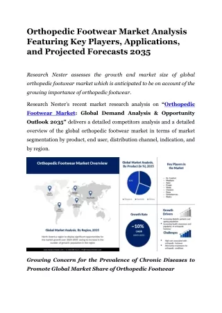 Orthopedic Footwear Market Analysis, Statistics By Top Manufacturers 2033