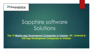 Top 10 Mobile App Development Companies in Chester, UK | Android & iOS App