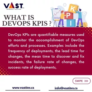 What is devops kpis VaST ITES INC.