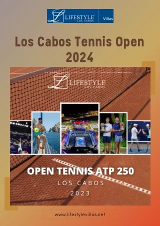 Los Cabos Tennis Open 2024