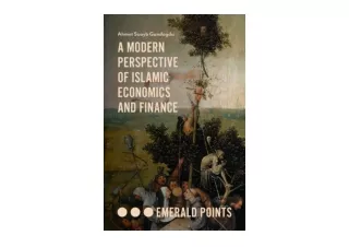 Ebook download A Modern Perspective of Islamic Economics and Finance Emerald Poi