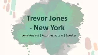 Trevor Jones - New York - A Persuasive Representative