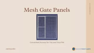 Mesh Gate Panels - Slaneyside Kennels