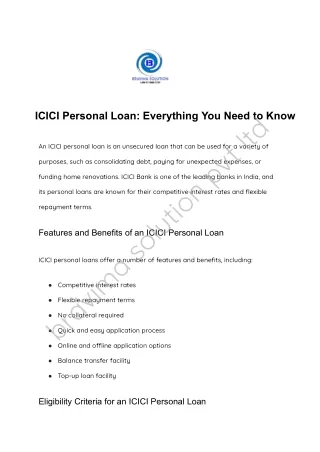 ICICI Personal Loan_ Everything You Need to Know