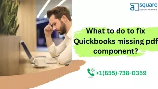 How to Resolve QuickBooks Error Missing PDF Component?